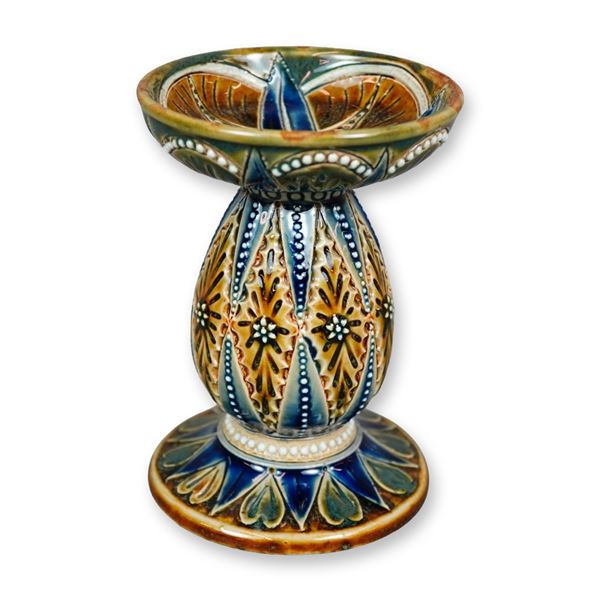 Doulton Lambeth by Emily Stomer Stoneware Art Nouveau Stand