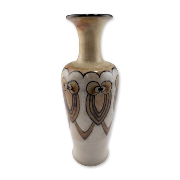 Royal Doulton by Eliza Simmance Stoneware Art Nouveau Stylized Owls Vase
