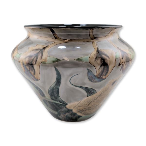 Cobridge Stoneware Trial Frog Motif Vase
