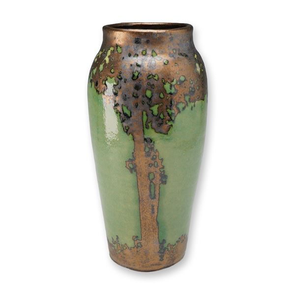 Anno Domini Hog Hill Studio Pottery Luster Ceramic Vase, 2013