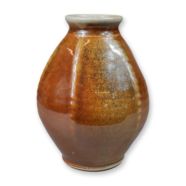 Ben Owen III Wood Fired Stoneware Vase, Dated 2011