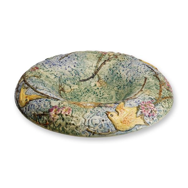 Weller Pottery Bird's Nest Console Bowl, Glendale