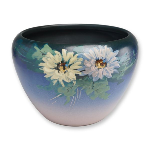 Weller Pottery Hudson Two-Toned Floral Jardiniere