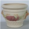 Image 6 : 2pc Weller Roma Lion Jardiniere with Pedestal