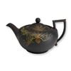 Image 1 : Wedgwood Black Basalt Japonisme Teapot with Bronzed Decoration