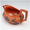 Image 2 : Wedgwood Rosso Antico and Black Basalt Sprigged Sauce Boat or Creamer