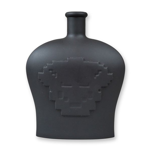 Michael Young for Wedgwood Limited Edition Black Basalt Pixel Medusa Flask