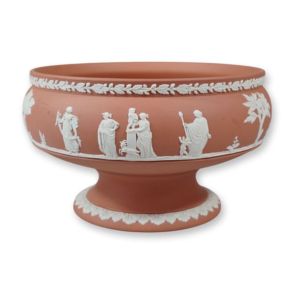 Wedgwood Terracotta Jasperware Imperial Pedestal Bowl