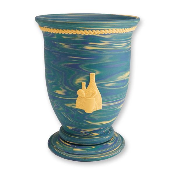 Wedgwood Marbled Jasperware Vase Designed by Mike Hugues