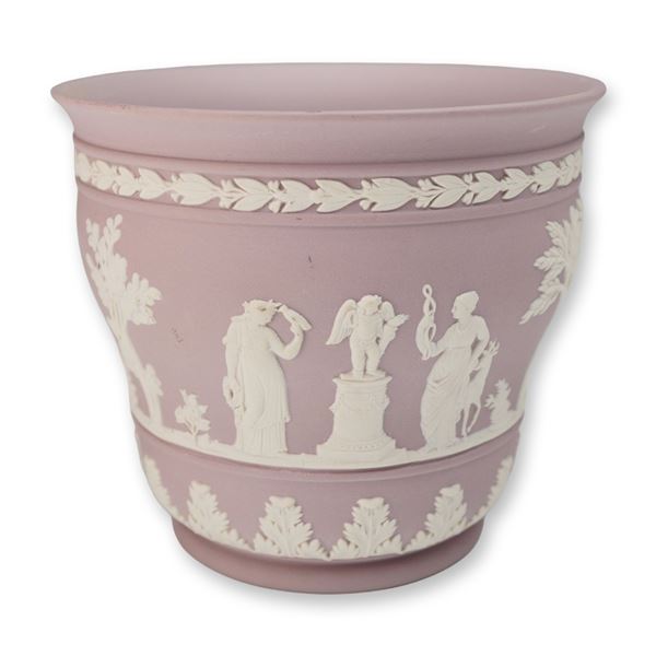 Wedgwood Lilac Jasperware Neoclassical Cachepot