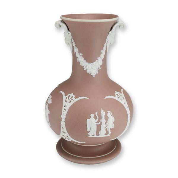 Wedgwood Lilac Jasperware Neoclassical Vase