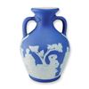 Image 1 : Wedgwood Blue Jasperware Miniature Portland Vase Dated 1929