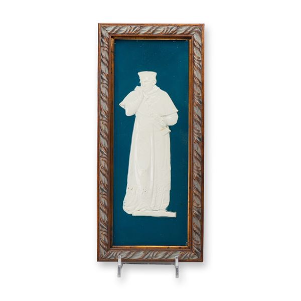 Wedgwood Jasperware Framed Plaque of a Cleric