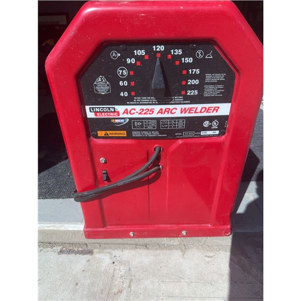 Lincoln Electric AC-225 Arc Welder with Cart and Accessories