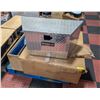 Image 1 : BAILIFF SEIZED: PALLET WITH LIGHTS, JOB BOX & MORE