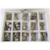 Image 1 : ESTATE EARRING COLLECTION 12PRS IN JEWELRY TRAY
