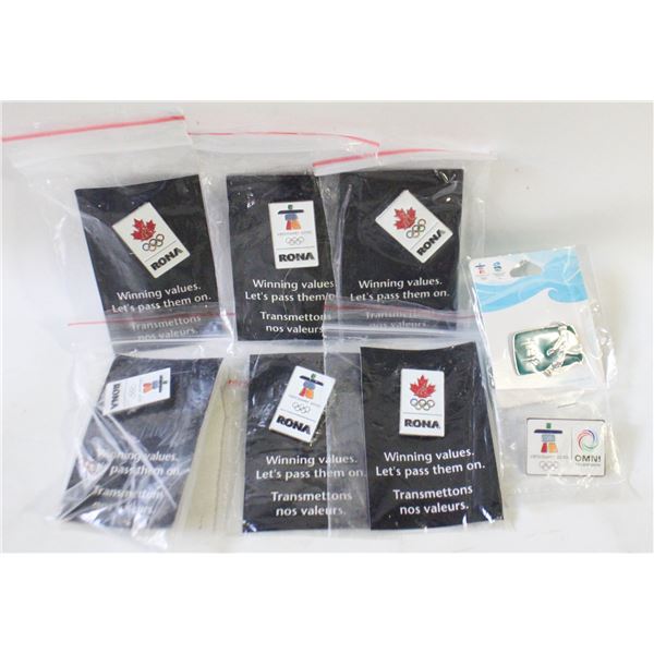8 NEW UNOPENED COLLECTORS OLYMPICS LAPEL PINS