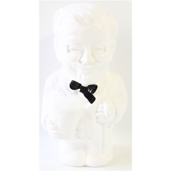 VINTAGE WHITE COLONEL SANDERS COIN BANK