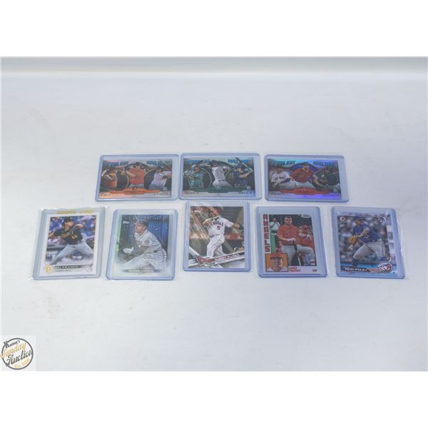 8 ASSORTED BASEBALL CARDS