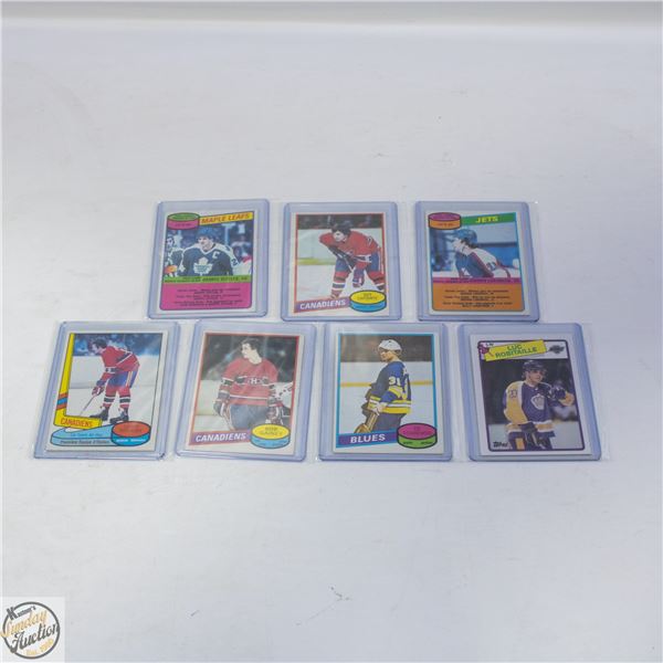 7 ASSORTED HOCKEY CARDS