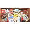 Image 1 : BOX OF 250 VINTAGE USED/UNUSED ADVERT MATCH BOOKS