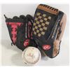 Image 1 : 2 - LEATHER BASEBALL GLOVES