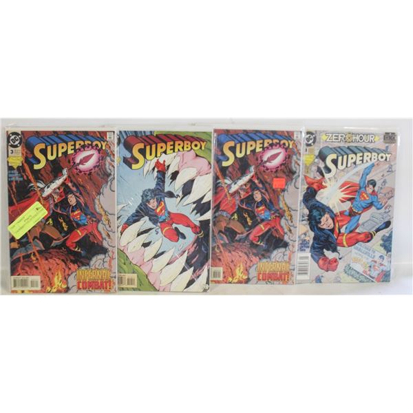 4 SUPERBOY COLLECTICBLE COMIC