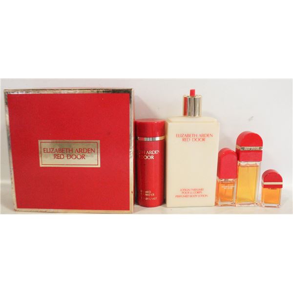 ELIZABETH ARDEN RED DOOR PERFUME AND PRODUCTS