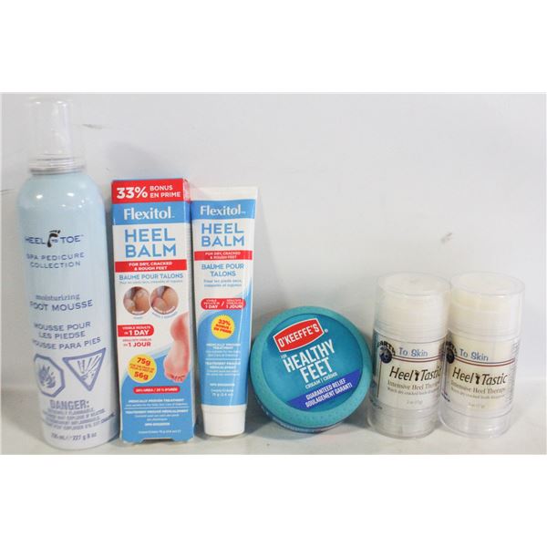 FLAT OF NEW FOOT CARE PRODUCTS