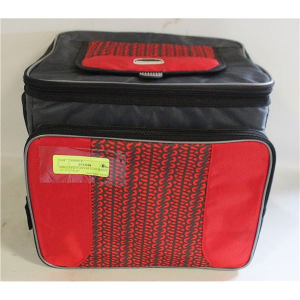 INSULATED CANVAS LUNCH BAG- 11" X 12" X 10"