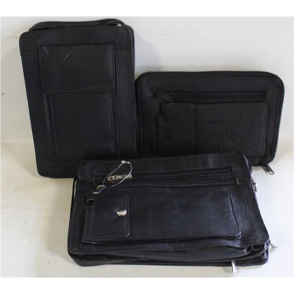 LOT OF 3 GENUINE LEAHTER PURSES
