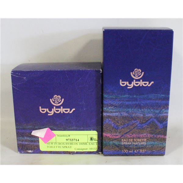 NEW IN BOX BYBLOS 100ML EAU DE TOILETTE SPRAY