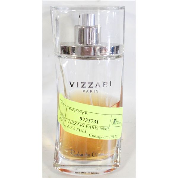 LADIES VIZZARI PARIS 60ML BOTTLE 60% FULL