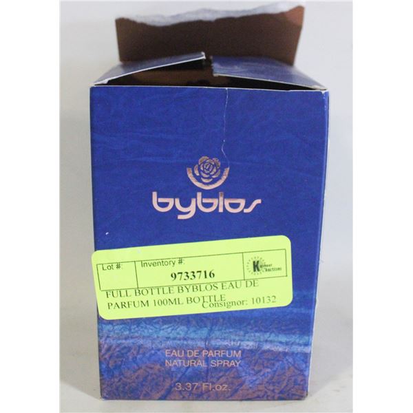 FULL BOTTLE BYBLOS EAU DE PARFUM 100ML BOTTLE