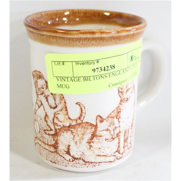 VINTAGE BILTONS ENGLAND CAT MUG