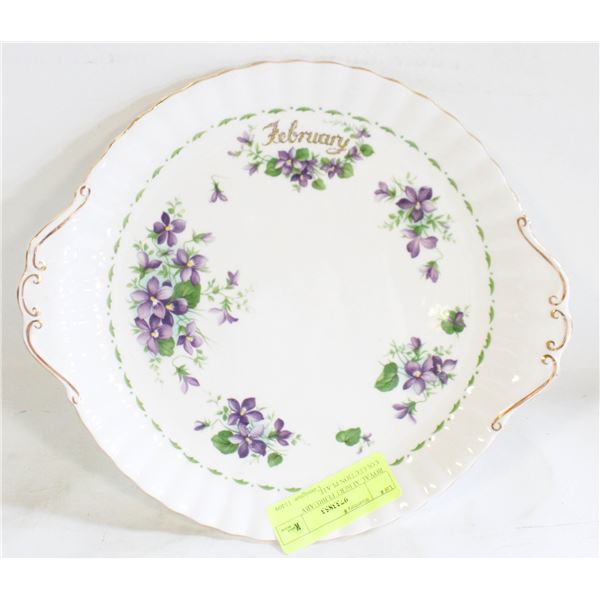 ROYAL ALBERT FEBRUARY COLLECTION PLATE
