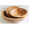 Image 1 : VINTAGE BARIBOU CANADA WOODEN SALAD SET OF 5