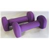 Image 1 : 3LB DUMBBELL WEIGHTS- SET OF 2