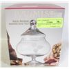 Image 1 : HAND CUT CRYSTAL CANDY JAR IN BOX