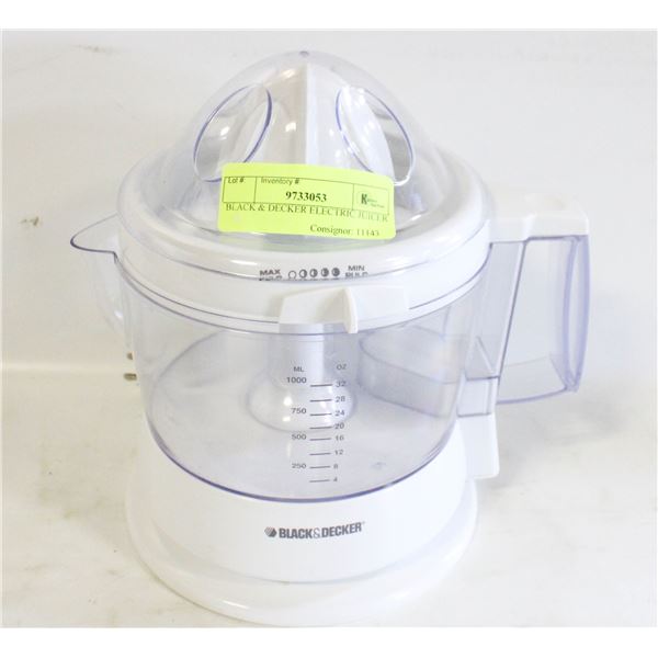 BLACK & DECKER ELECTRIC JUICER