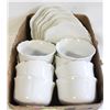 Image 1 : WHITE CERAMIC DESSERT PLATES/BOWLS LOT