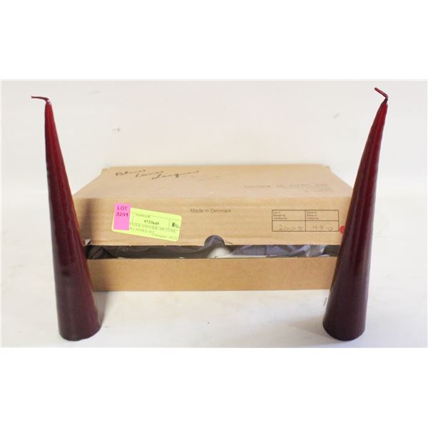 NEW ESTER AND ERIK 4PC CONE PILLAR CANDLE SET