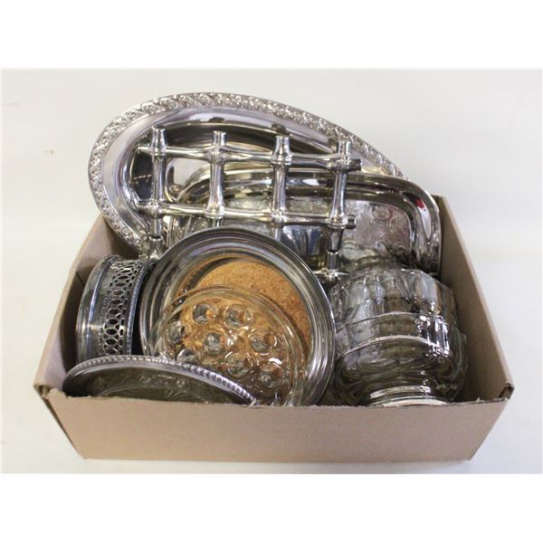 VINTAGE SILVER PLATE COLLECTIBLE SERVINGWARE &