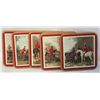 Image 1 : VINTAGE PIMPERNEL CORK-BACKED COASTER SET RED