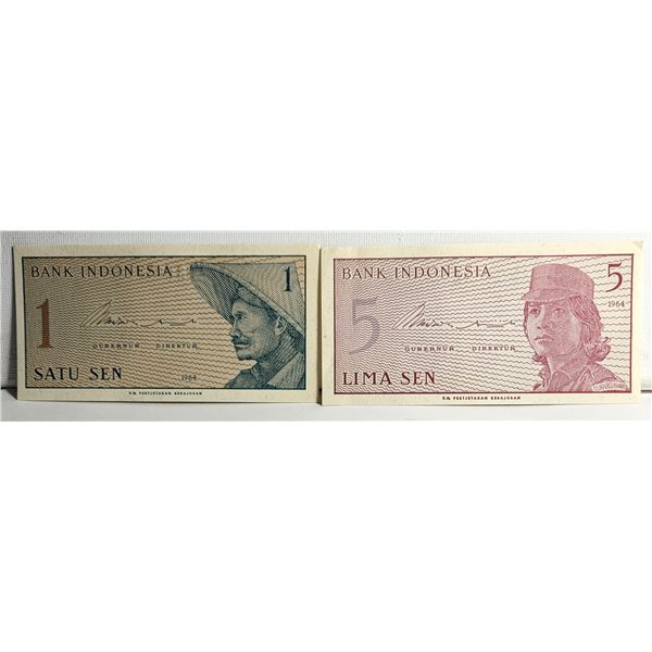 23)  LOT OF 2 BANK OF INDONESIA
