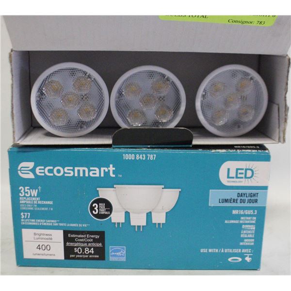 2 BOXES LED MR16 35W DAYLIGHT 6 BULBS TOTAL