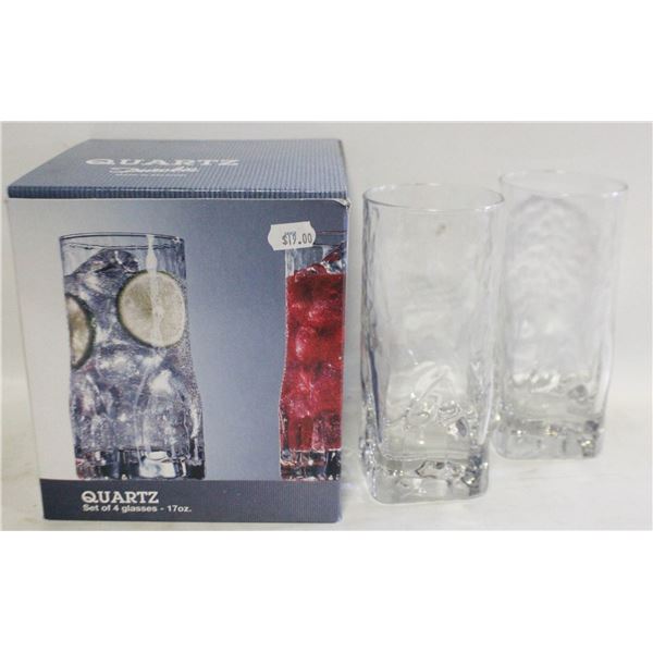 BELGIUM DUROBOZ 17OZ GLASSES- LOT OF 6