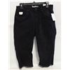 Image 1 : SZ 8 STRETCHY BLACK JEANIOLOGY CAPRI