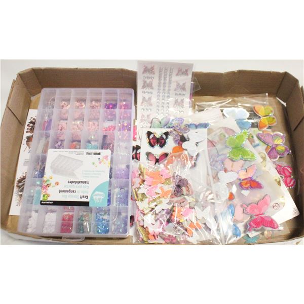 100’S OF ASSORTED BUTTERFLY STICKERS & MORE