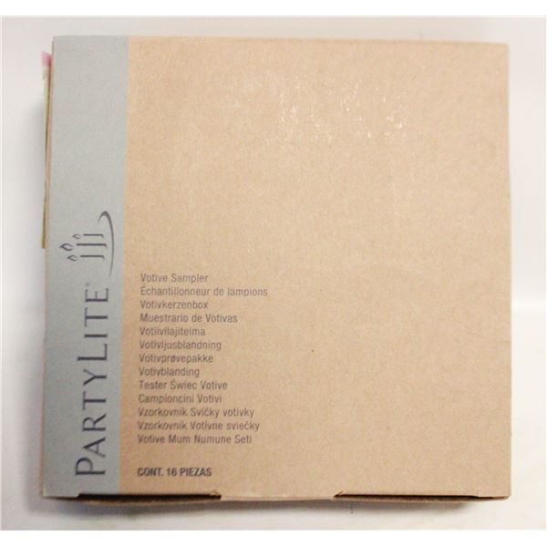 16PC PARTYLITE SCENTED VOTIVE CANDLE SAMPLER